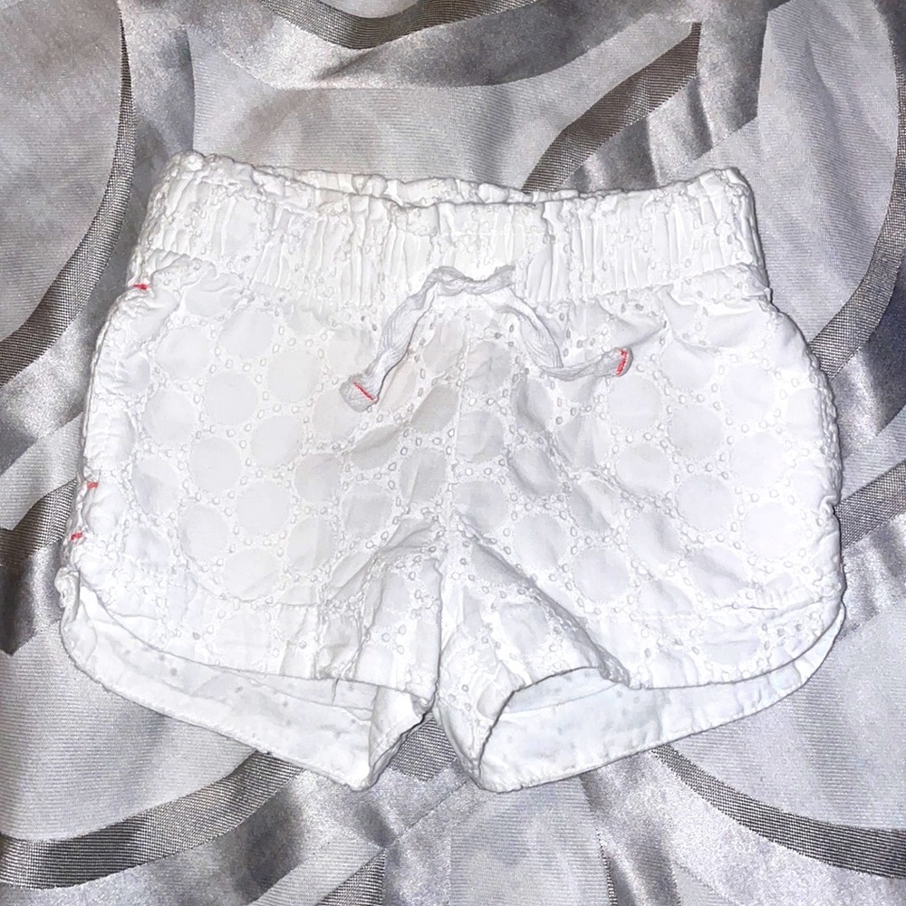 Toddler girls eyelet shorts